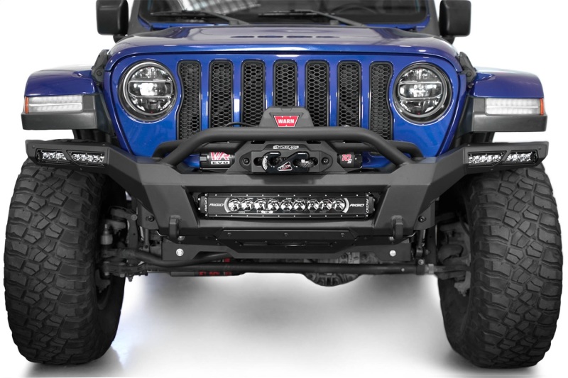 Jeep Gladiator JT Bumper - Rear - Addictive Desert Designs - Phantom Winch - Hammer Black - `18-`24